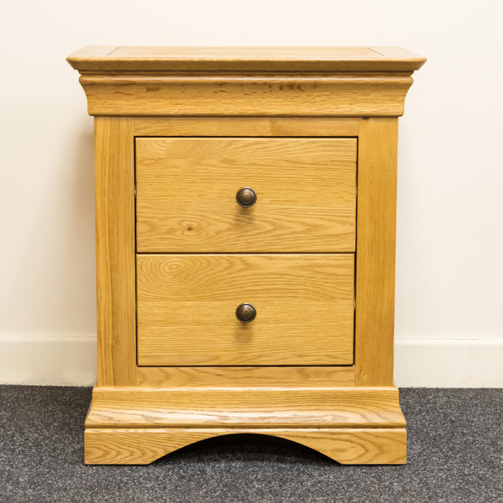 Fairbourne Oak Bedside Table The Oswestry Oak Furniture Shop